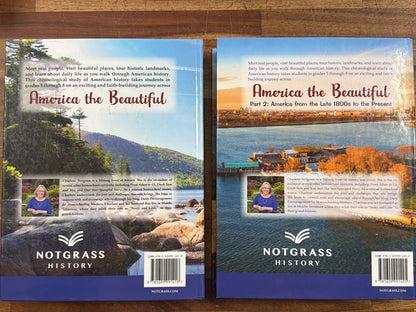 Notgrass America the Beautiful Set Parts 1&2 + Guides 2nd Ed