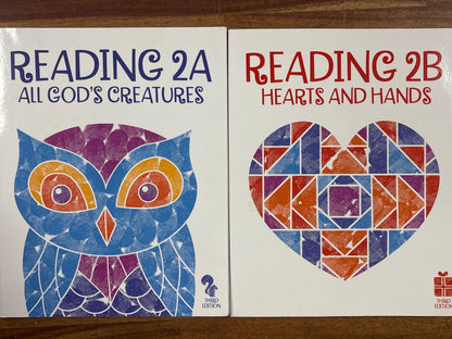 BJU Press Reading 2 Third Edition Readers Set 2A-2D