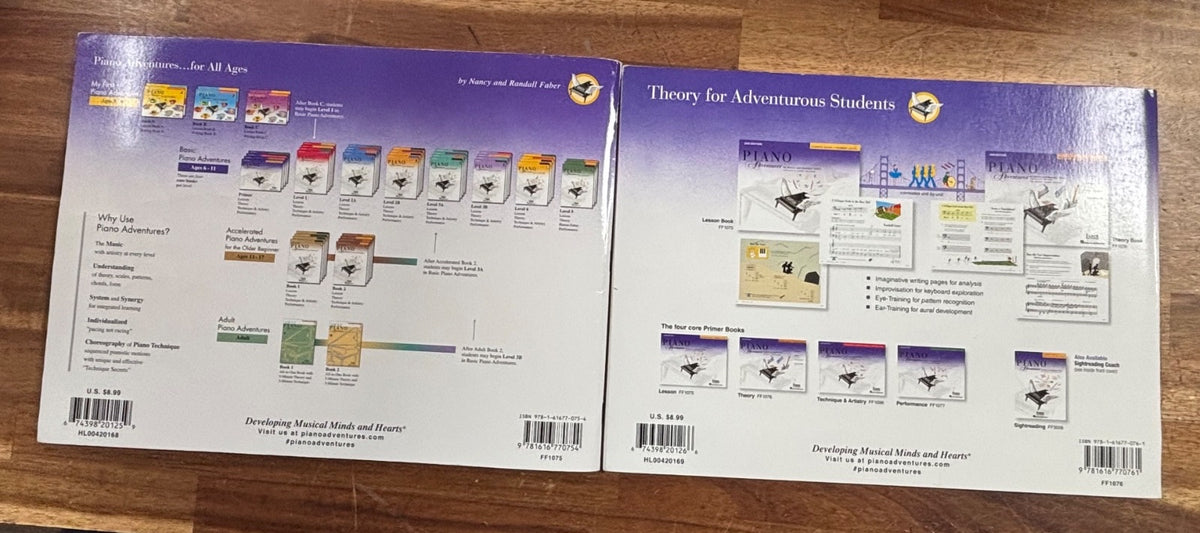 Piano Adventures Primer Level 2nd Ed 4-Book Set