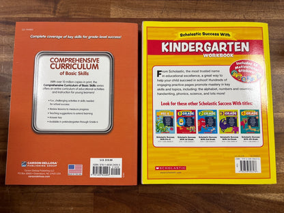Kindergarten Workbook Bundle: Curriculum, Get Ready, Scholastic