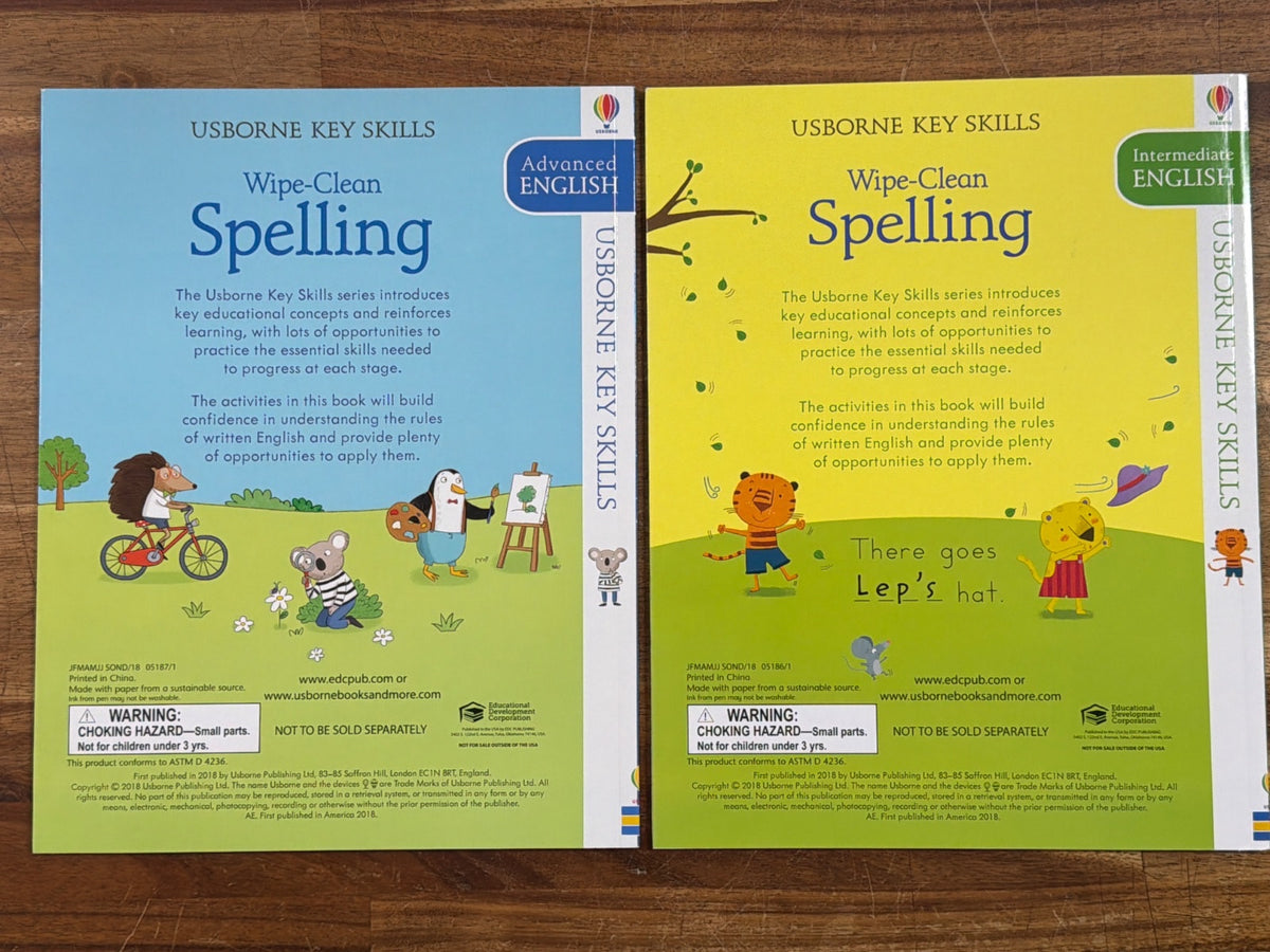 Usborne Key Skills Wipe-Clean Spelling & Grammar Set — photo 3 of 5
