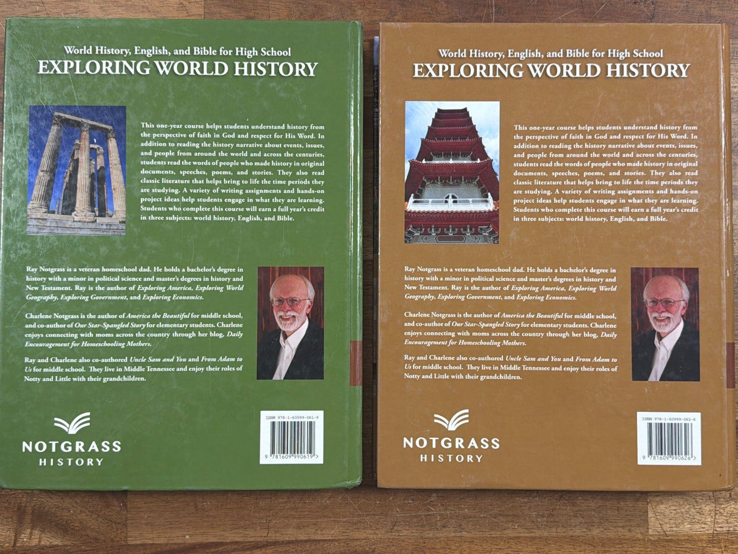 Notgrass Exploring World History Complete Set Parts 1&2