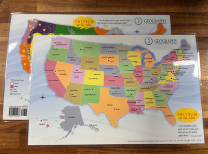 Classical Conversations Cycle 3 Geography US Maps Set