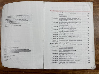 Saxon Math 7/6 Homeschool Student Text & Solutions Manual