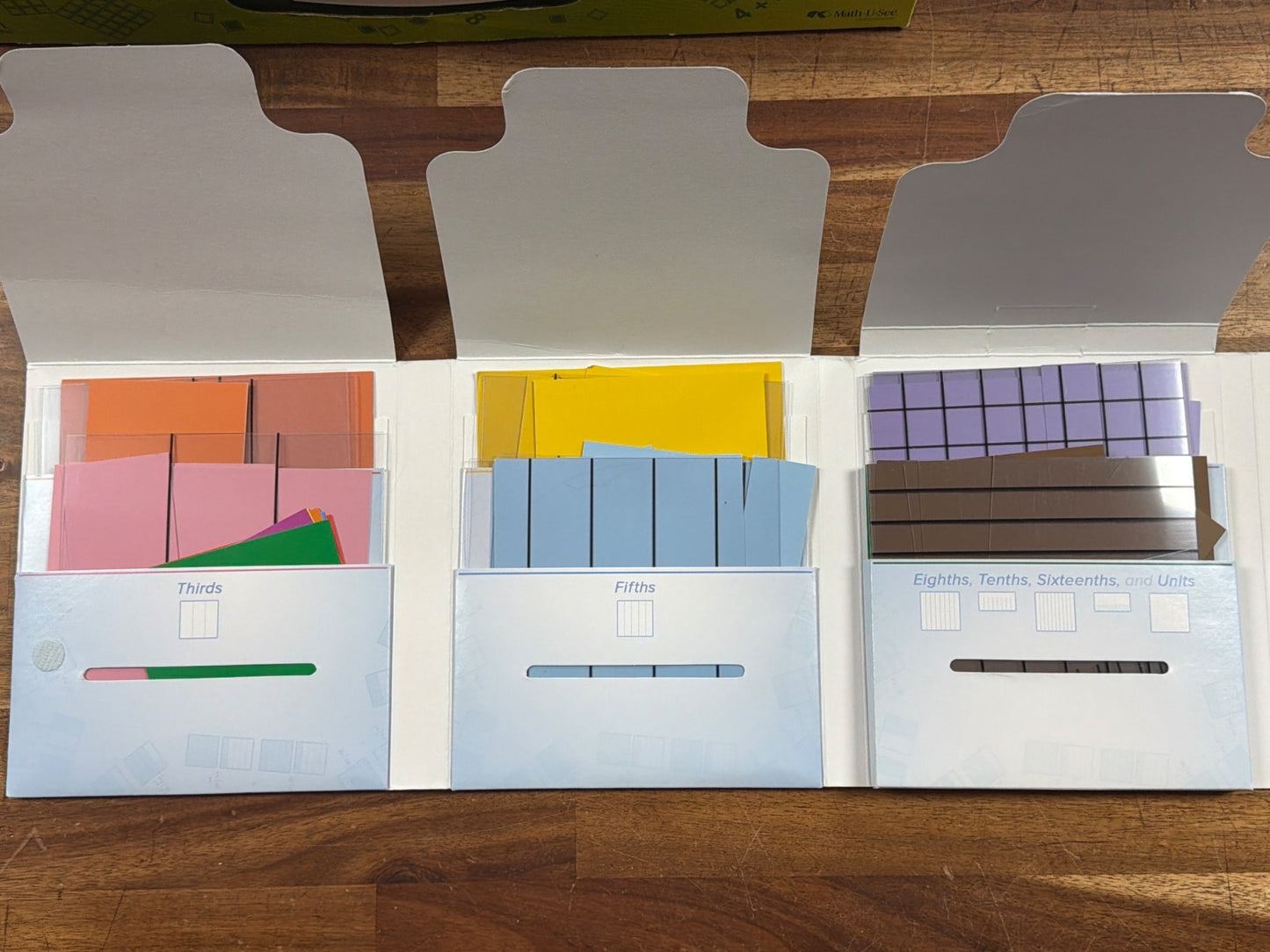 Math-U-See Fraction Overlay Kit Manipulatives