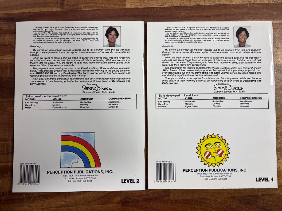 Developing the Early Learner Set Books 1-4 Bibeau IQ Booster