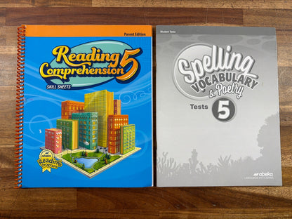Abeka Reading 5 Answer Key, Comprehension & Spelling Tests Set