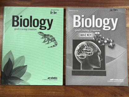 Abeka Biology God's Living Creation 4th Ed Set W/Keys