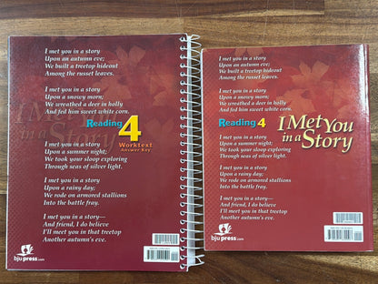 BJU Press Reading 4 I Met You in a Story Set 2nd Ed