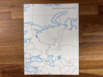 Outline Maps World & US Physical Features Key Set