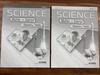 Abeka Science Matter and Energy 2nd Ed Set W/ Tests