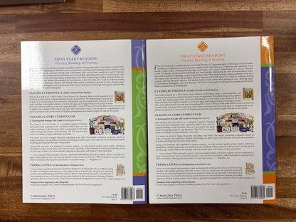 Memoria Press First Start Reading Set: Teacher Guide Text Flashcards