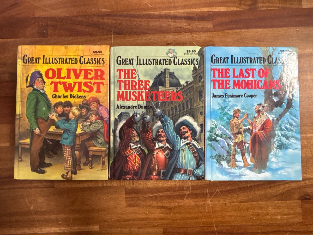 Great Illustrated Classics 8-Book Lot Dickens Dumas Cooper — photo 4 of 7