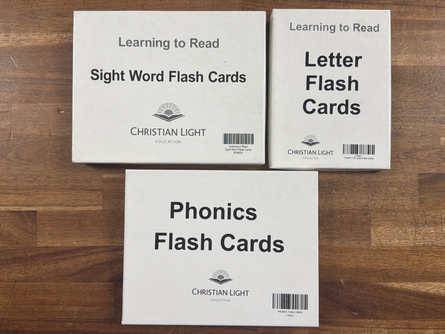 Christian Light Learning to Read Teacher's Guides & Flash Cards S