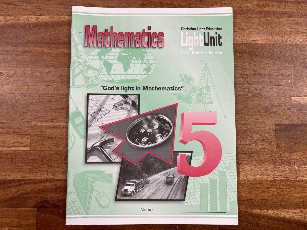 Christian Light Education Math 5 LightUnits 508-510 Set — photo 4 of 5