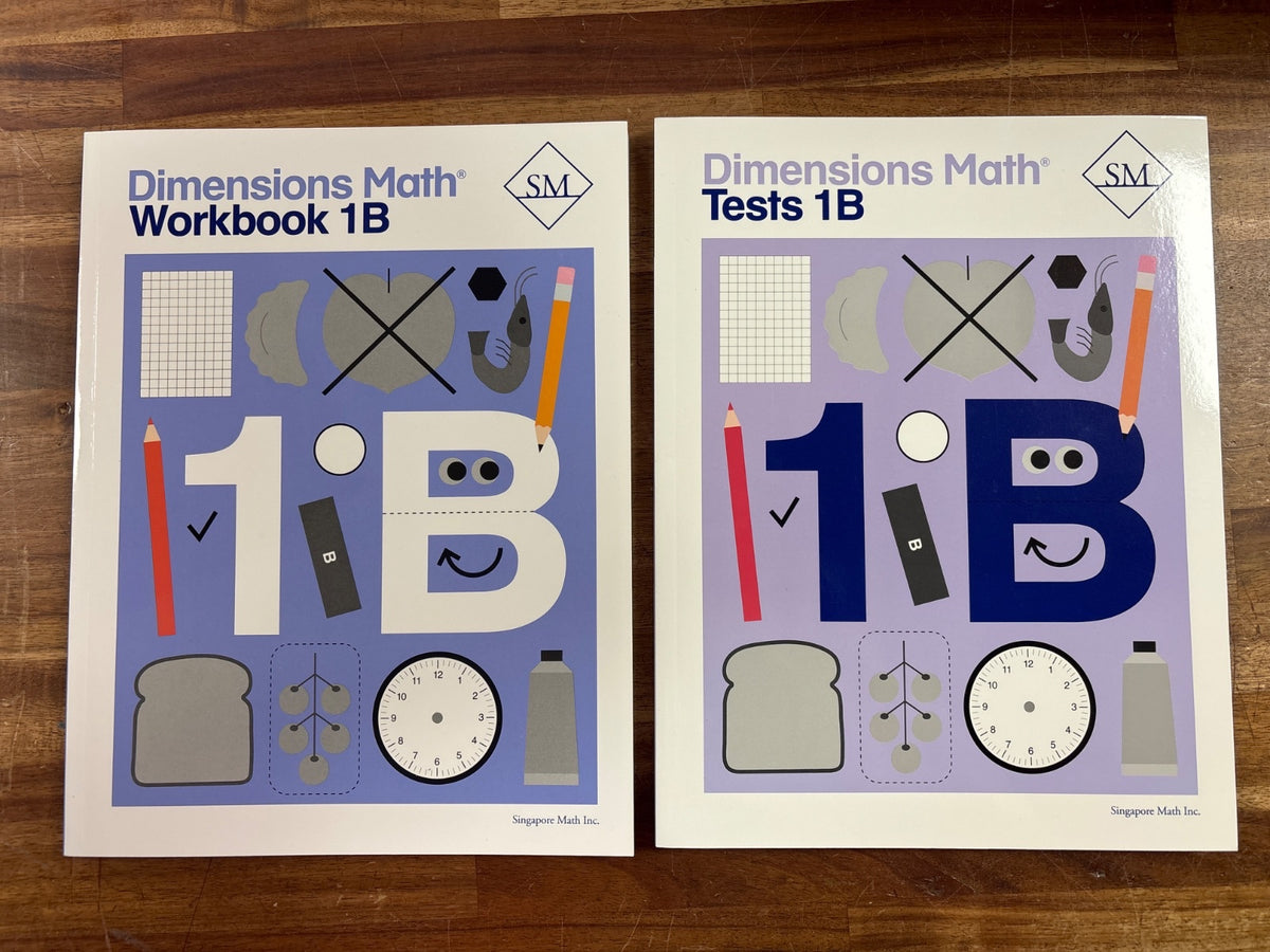 Dimensions Math Workbook & Tests 1A 1B Bundle Grade 1 — photo 4 of 5