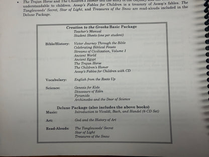 My Father's World Creation to the Greeks 2nd Edition Guide