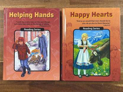 CLE Reading 2 Set Helping Hands Happy Hearts Guides Readers
