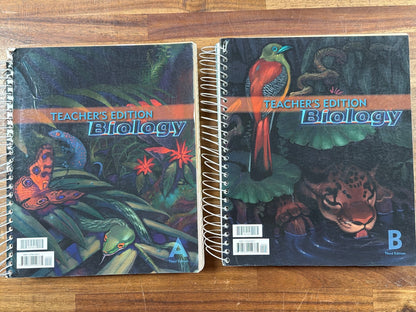 BJU Biology 3rd Edition LOT of 5 Curriculum Bundle