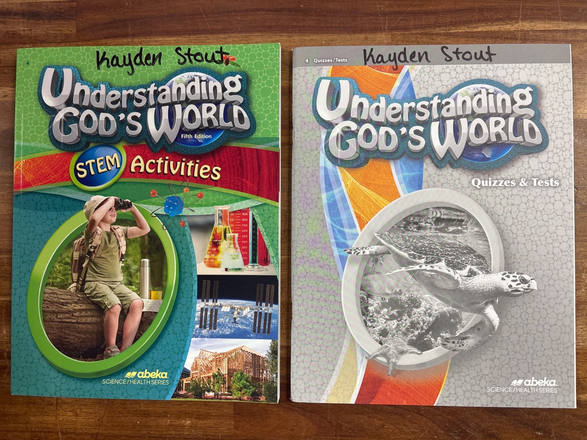 Abeka Understanding God's World Grade 4 Science Set