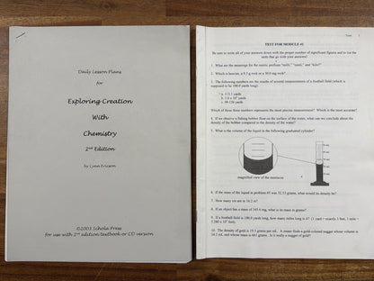 Apologia Exploring Creation Chemistry 2nd Edition Set