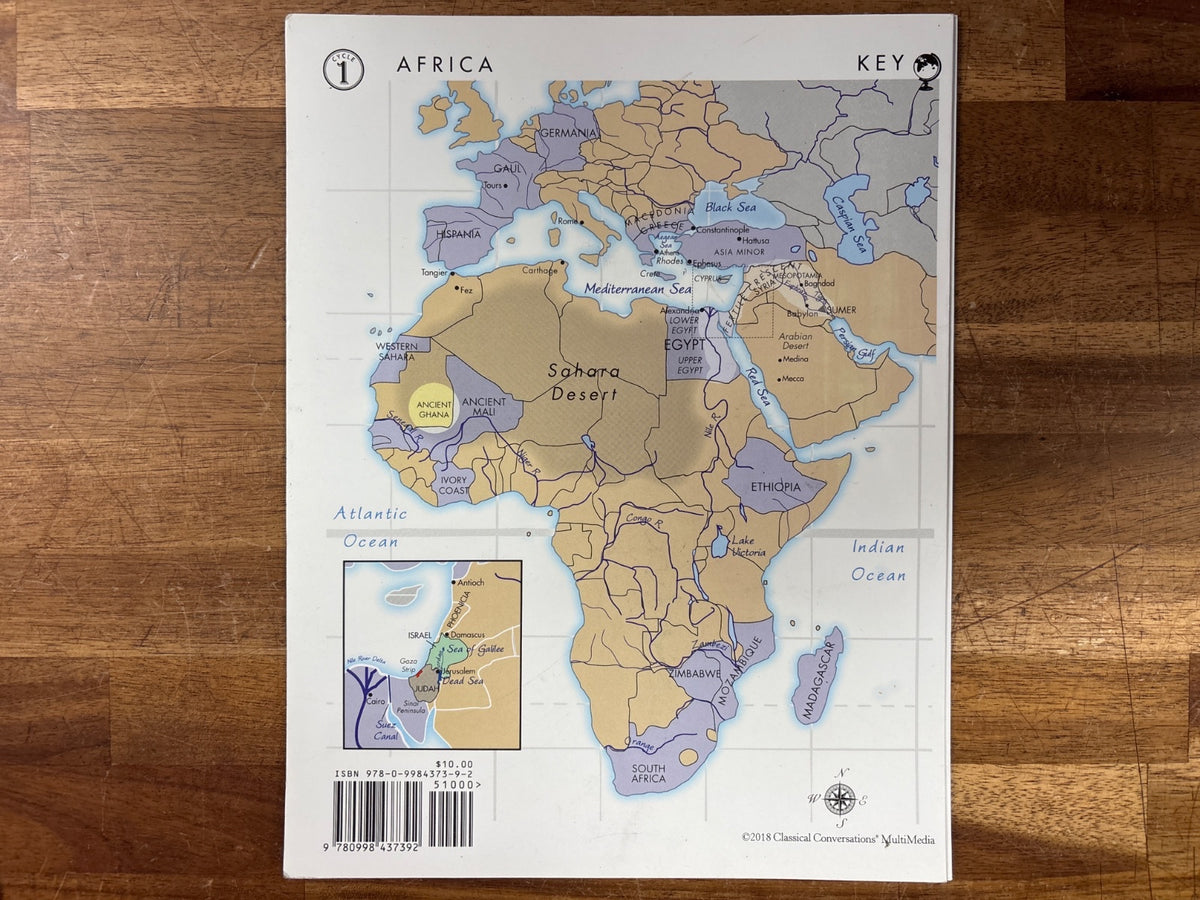 Classical Conversations Cycle 1-3 Map Set Africa US World
