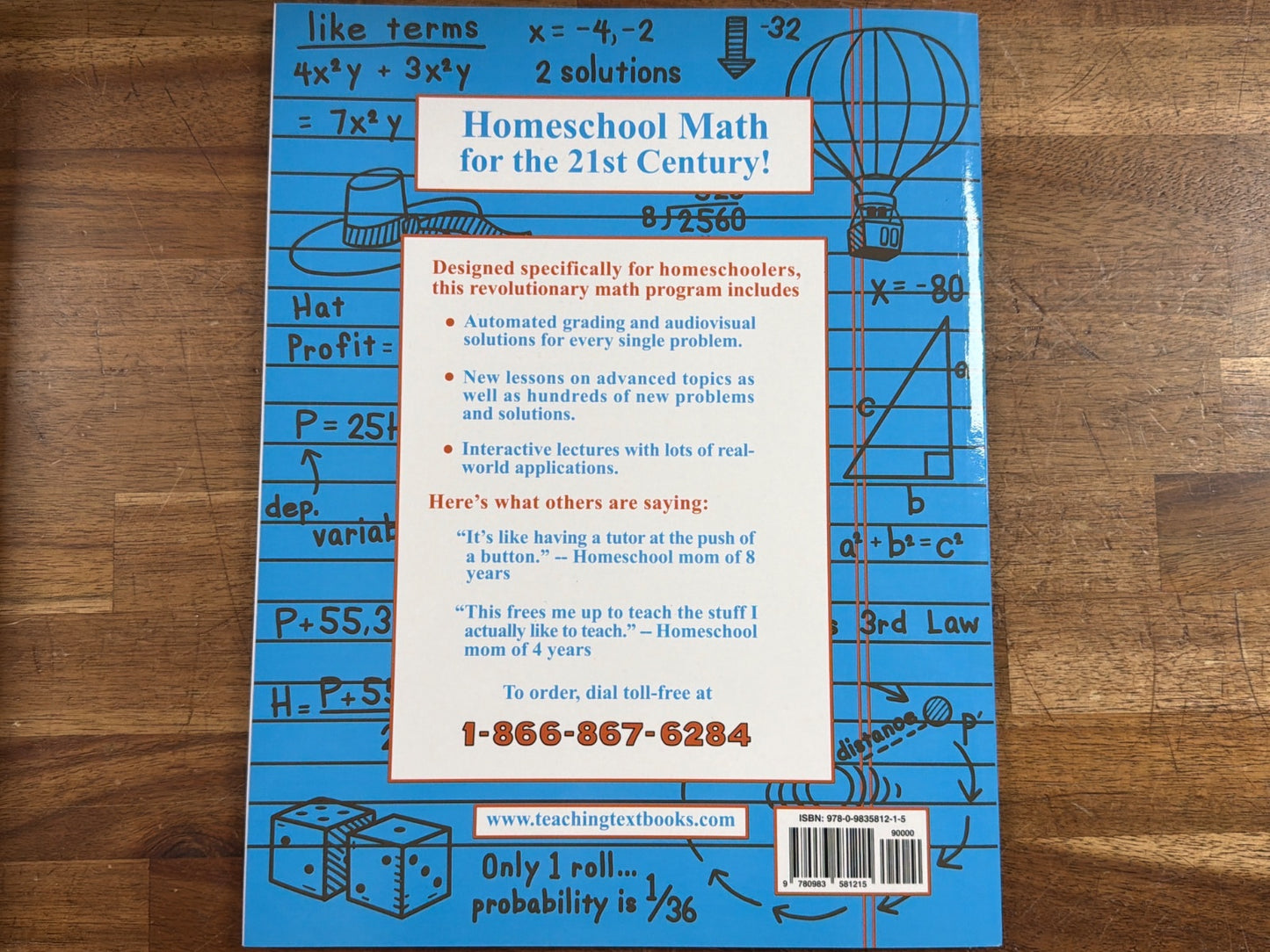 Teaching Textbooks Algebra I 2.0 Set