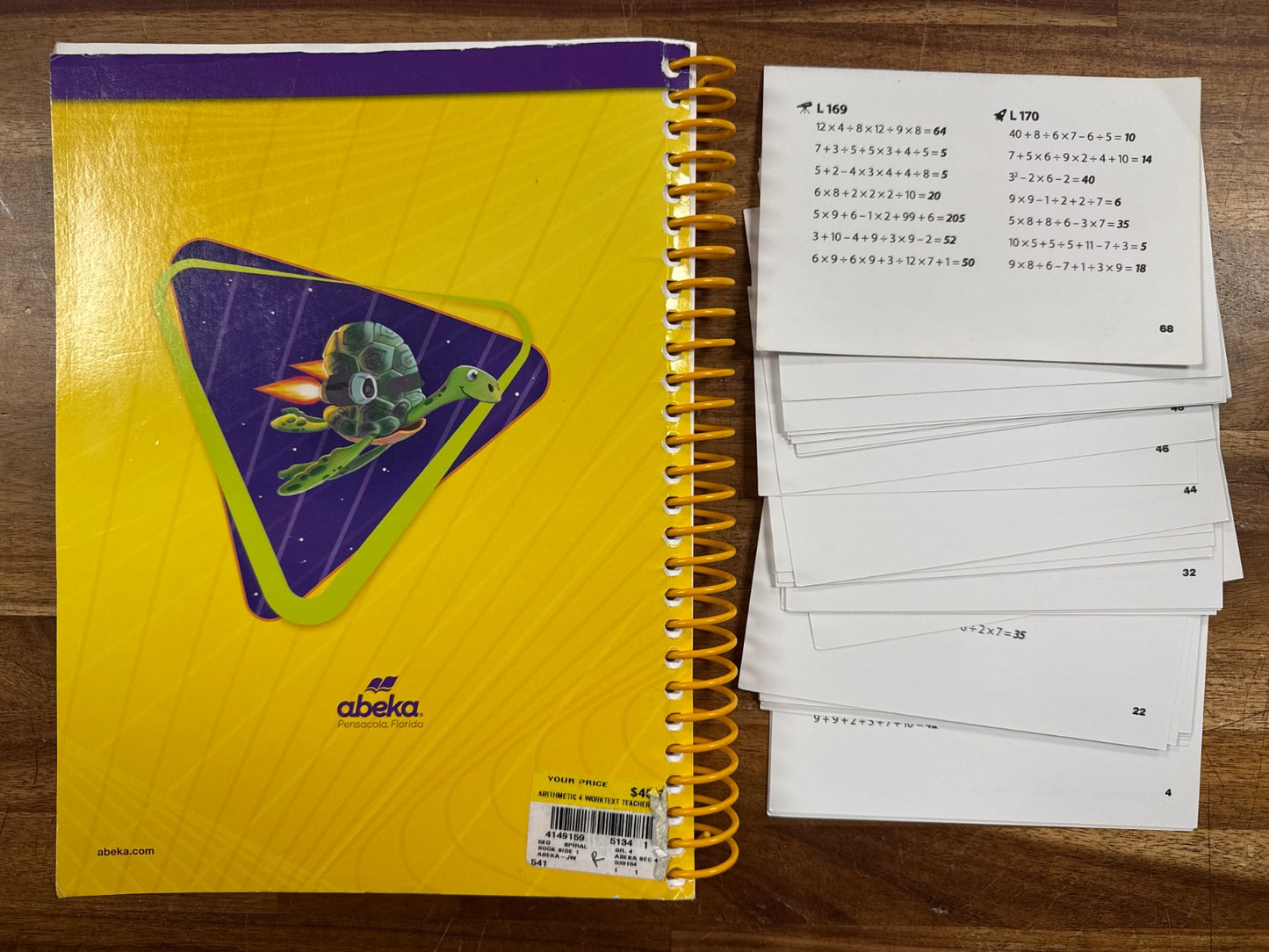 Abeka Arithmetic 4 Homeschool Curriculum Bundle 5th Ed