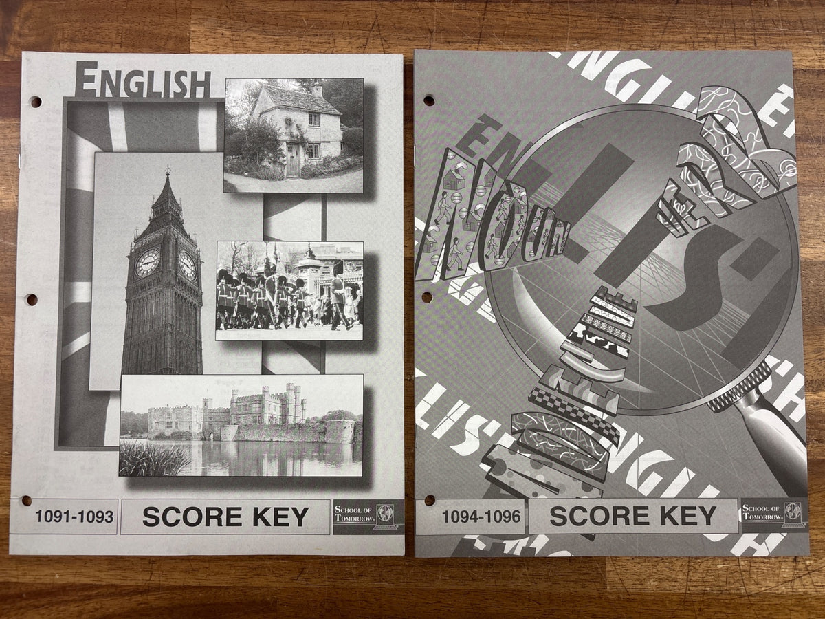School of Tomorrow English PACEs 1086-1096 Set — photo 10 of 11