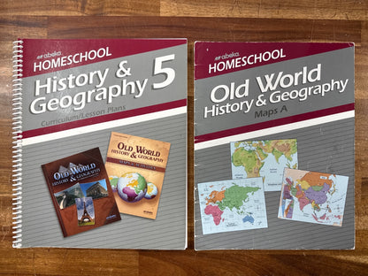 Abeka Old World History & Geography Grade 5 4th Ed Curriculum Set