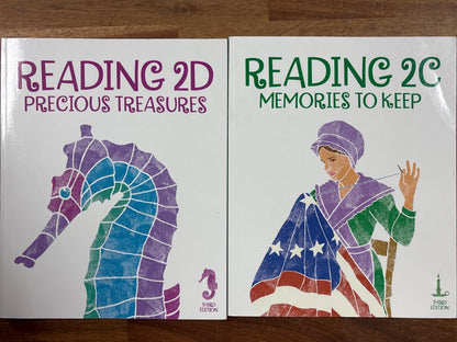 BJU Press Reading 2 Third Edition Readers Set 2A-2D