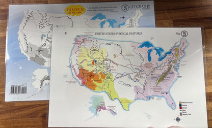 Trivium at the Table Geography Placemats Set Cycle 3