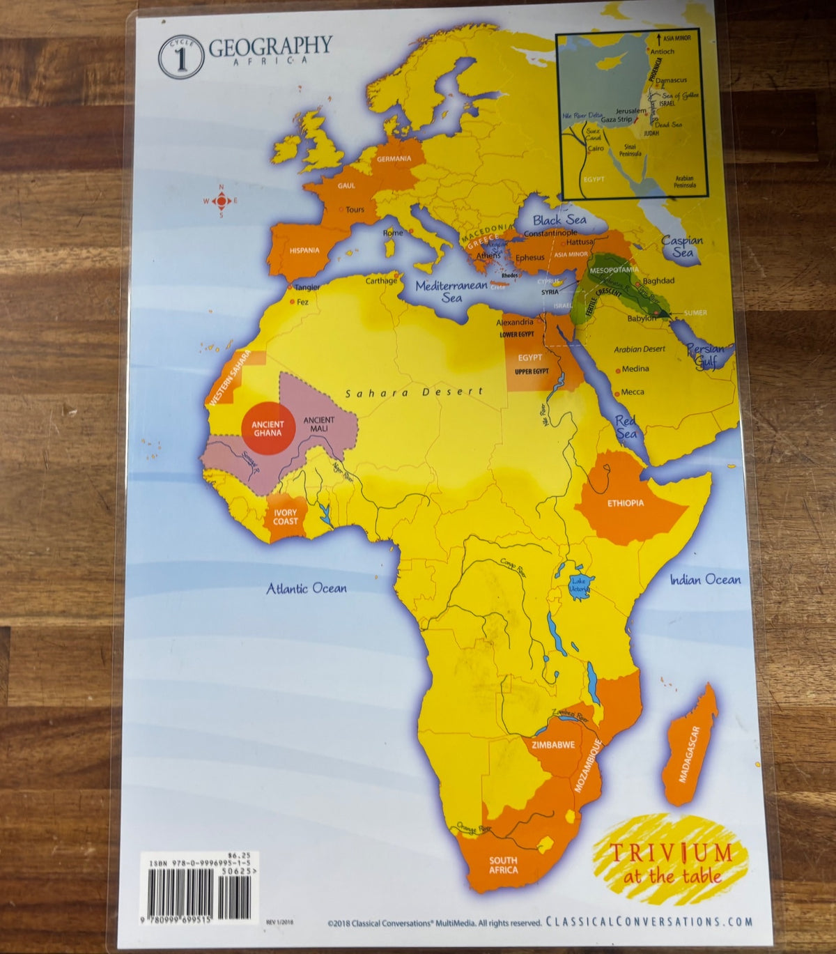 Trivium at the Table Cycle 1 Geography Africa Map Set