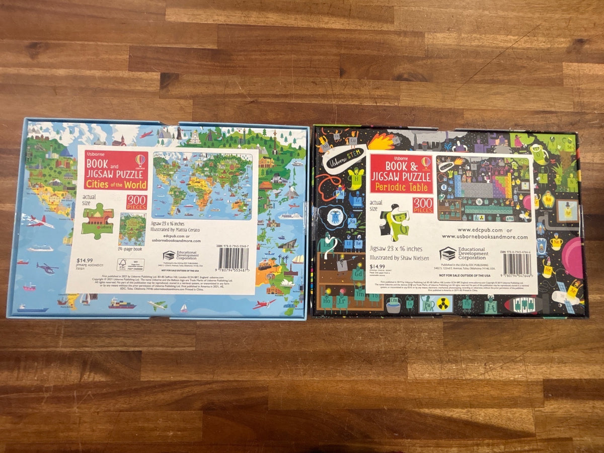 Usborne Book and Jigsaw Puzzle Set of 4 - 300 Pieces Each — photo 5 of 5