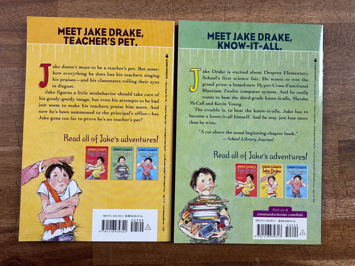 Jake Drake 4-Book Set by Andrew Clements Paperback — photo 5 of 7