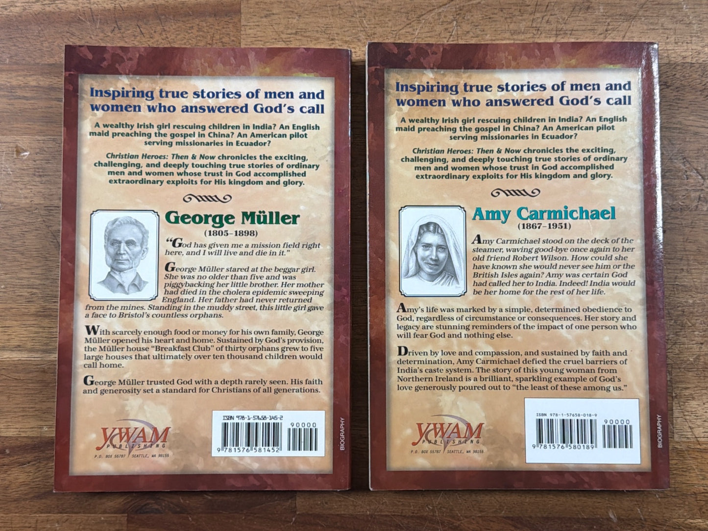 Christian Heroes Then & Now 5-Book Set Ywam Biography