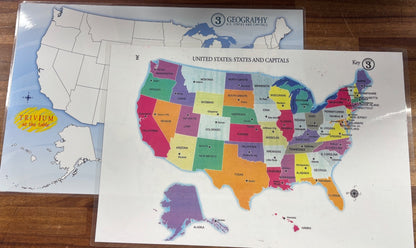 Trivium at the Table Geography Placemats Set Cycle 3
