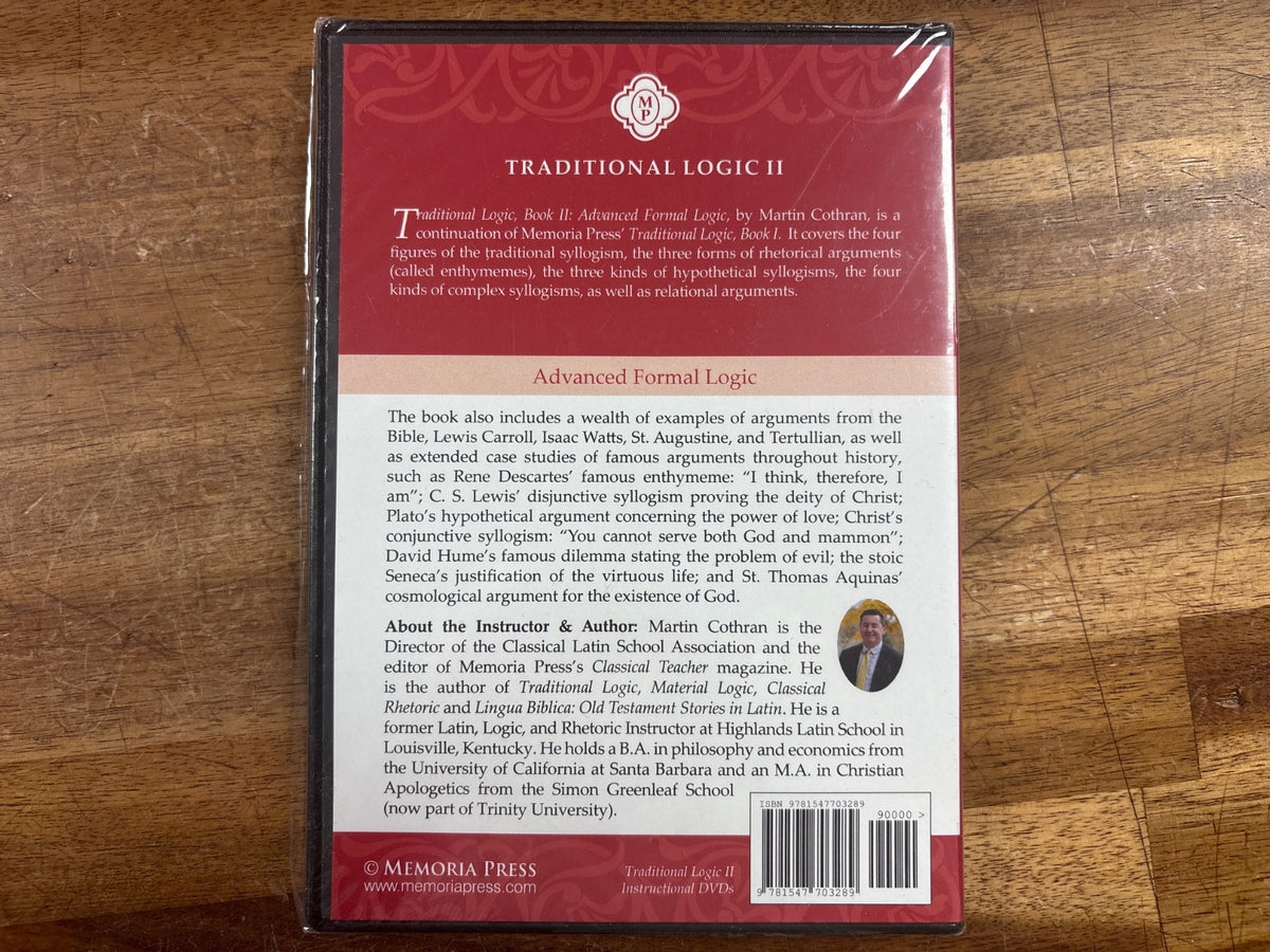 Memoria Press Traditional Logic II 2nd Edition Set