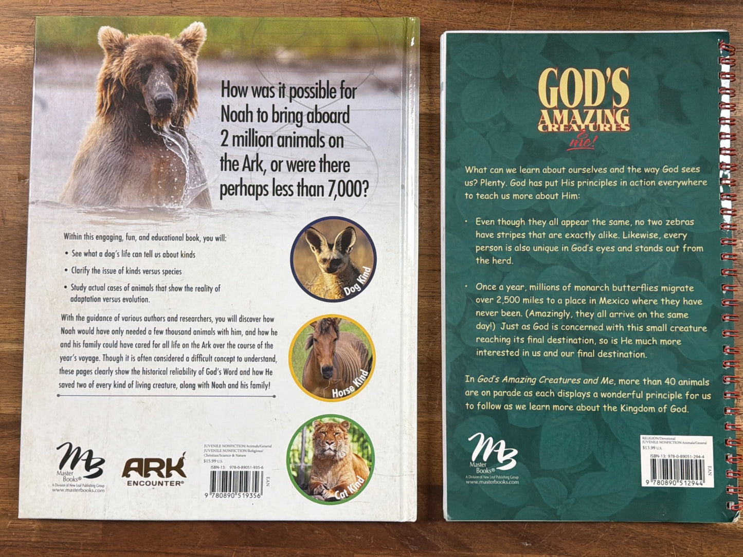 MB Homeschool Animal Studies Bundle: 4 Creation Books Set