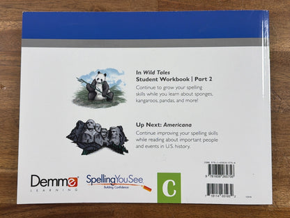 SpellingYouSee Wild Tales Level C Complete Set - Handbook & Workb