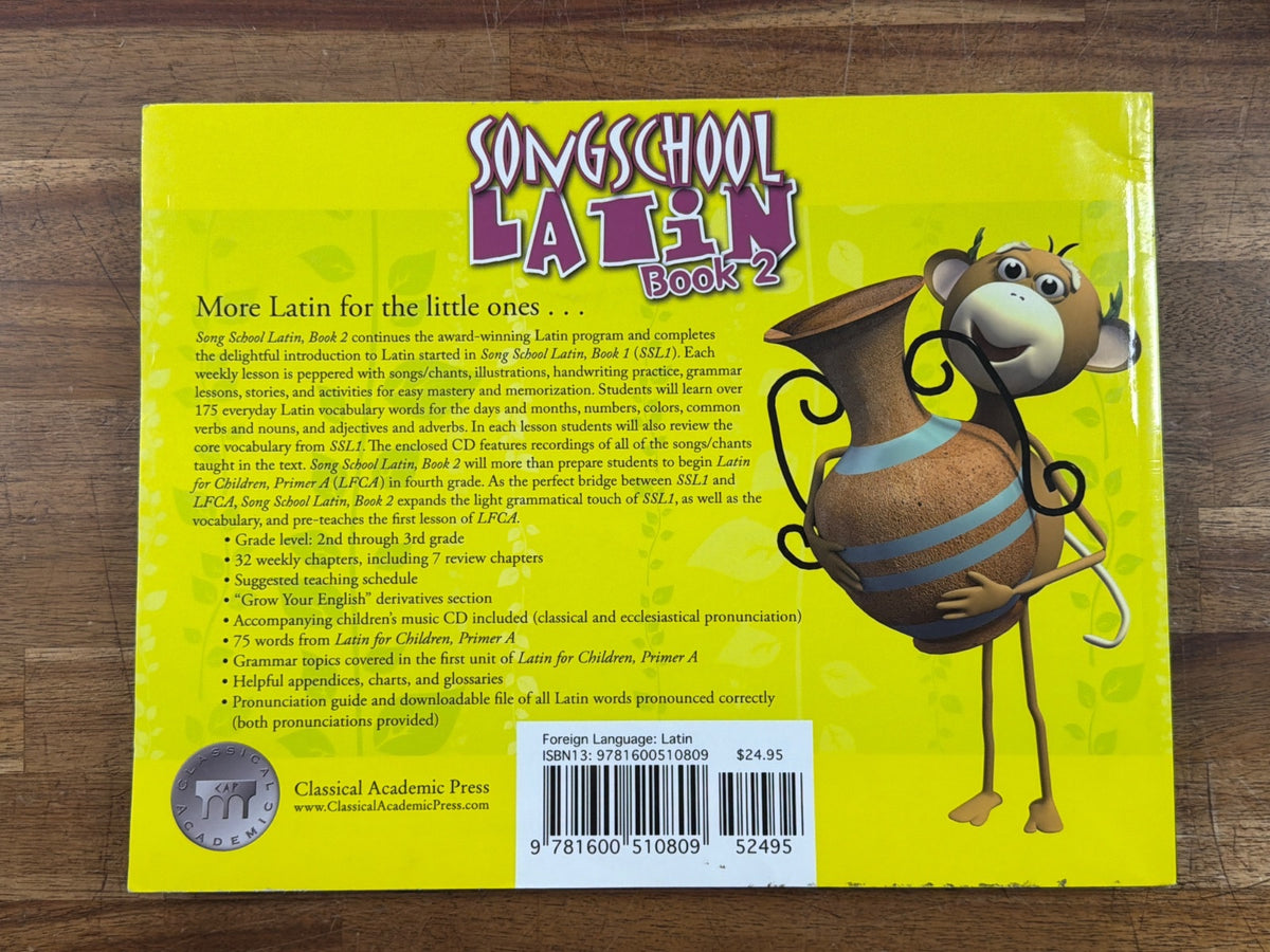 Song School Latin Book 2 Student & Teacher Edition Set