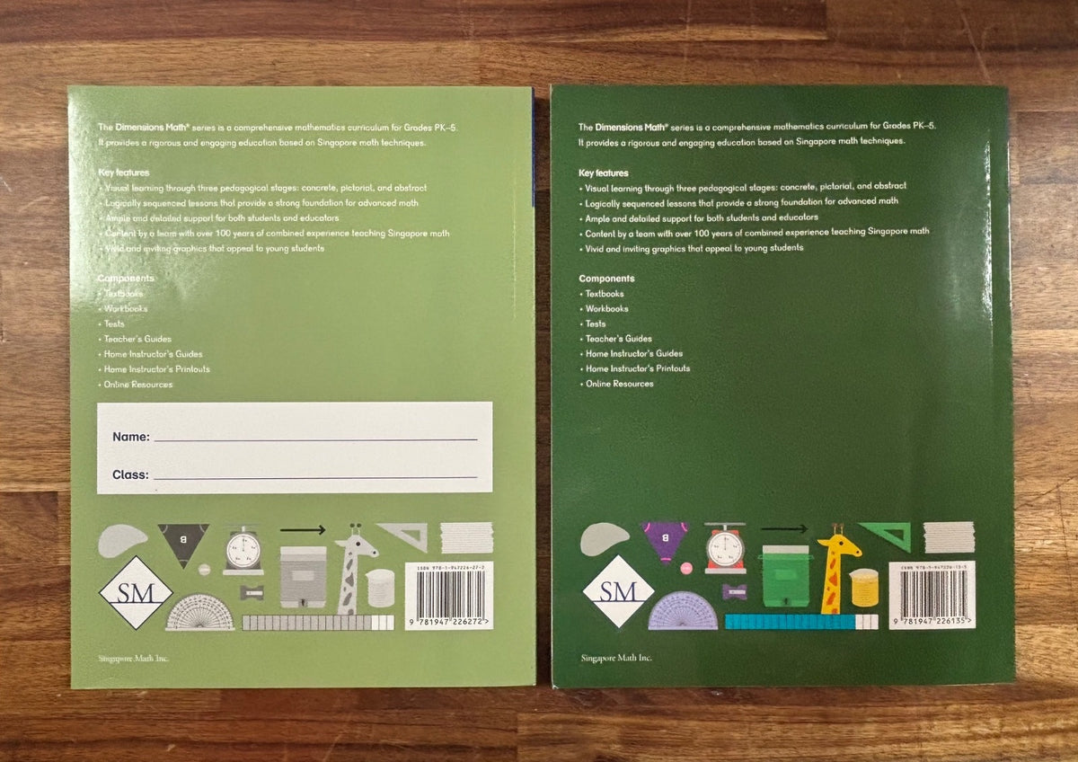Dimensions Math 5A & 5B Complete Homeschool Set Singapore Math — photo 5 of 8