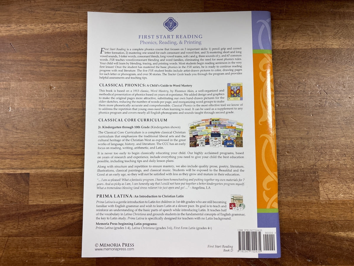 Memoria Press First Start Reading Books B, C, D Set — photo 5 of 5