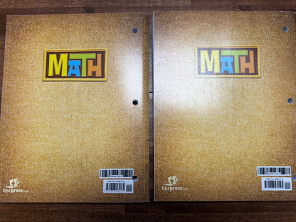 BJU Press Math 3 Homeschool Curriculum Set 4th Edition
