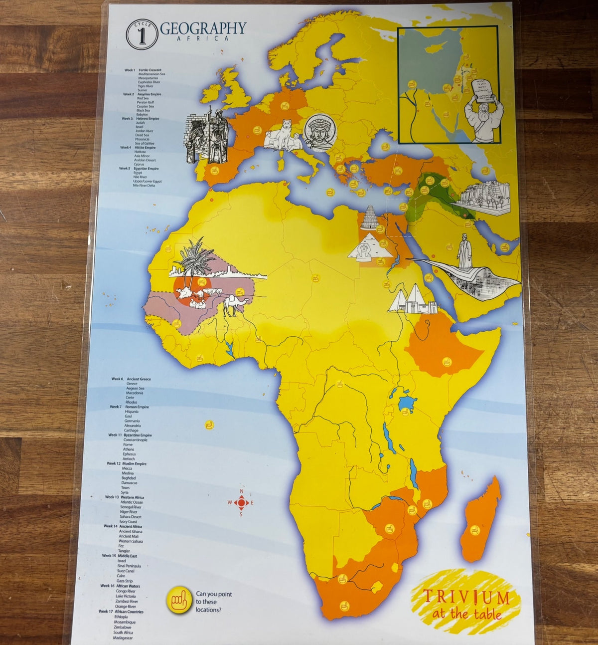 Trivium at the Table Cycle 1 Geography Africa Map Set