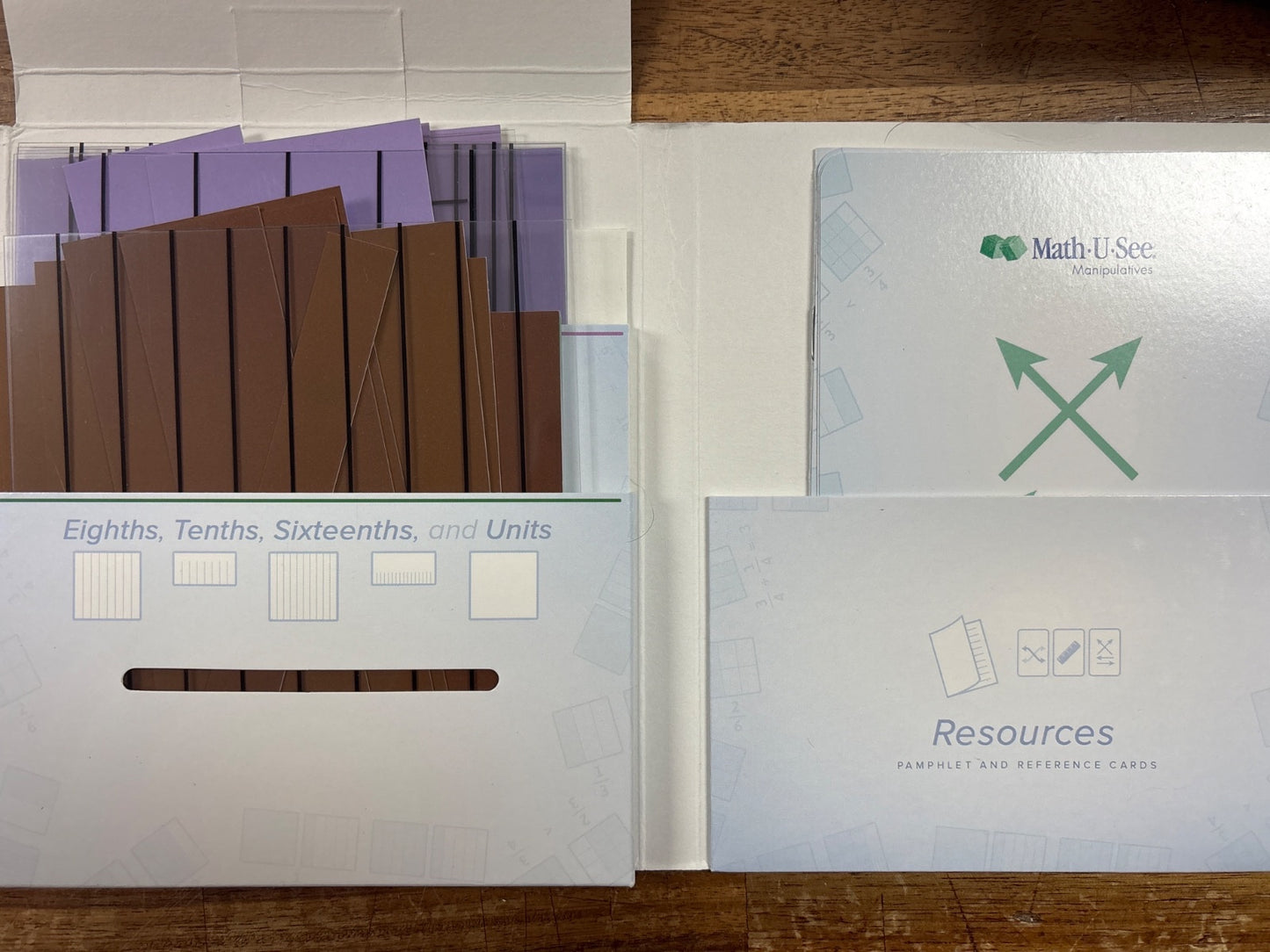 Math-U-See Epsilon Fractions Set: Manual, Tests, Overlay Kit
