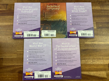 Who Was/What Was Series 14-Book History Lot Set — photo 5 of 7