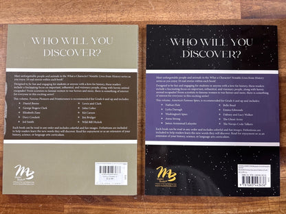 What a Character! Notable Lives History 4-Book Set Boyer