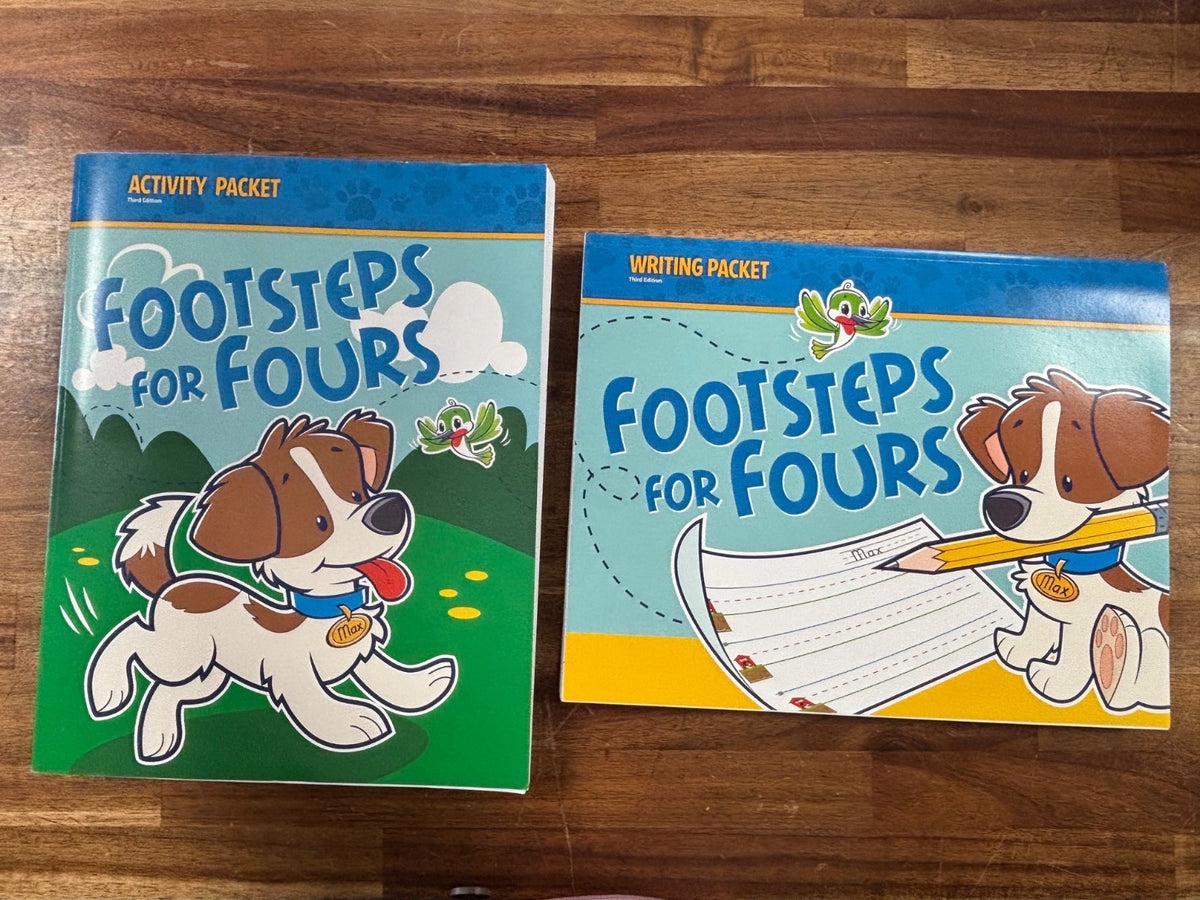 Footsteps for Fours Complete Set - Teacher, Activity, Writing