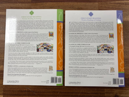 Memoria Press First Start Reading Set: Teacher Guide Text Flashcards